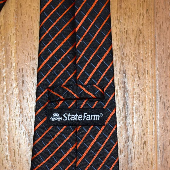 [Set of 2] State Farm San Francisco Giants Promotional Orange/Black Stripe Ties - Picture 5 of 9